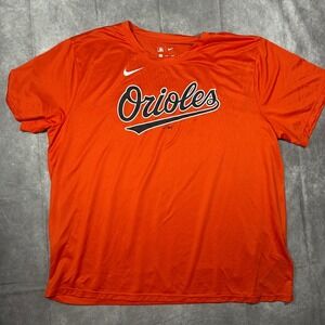 Nike Mens Baltimore Orioles MLB Performance T-Shirt Orange 3XL Short Sleeve Tee